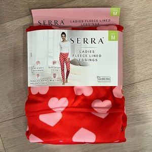 Serra fleece lined heart leggings ❤️💗